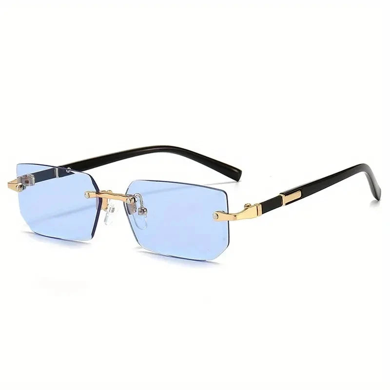 Rimless Rectangular Sunglasses