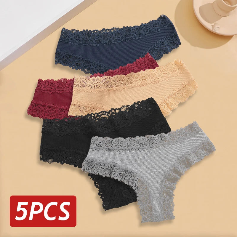 Women Lace Cotton Panties