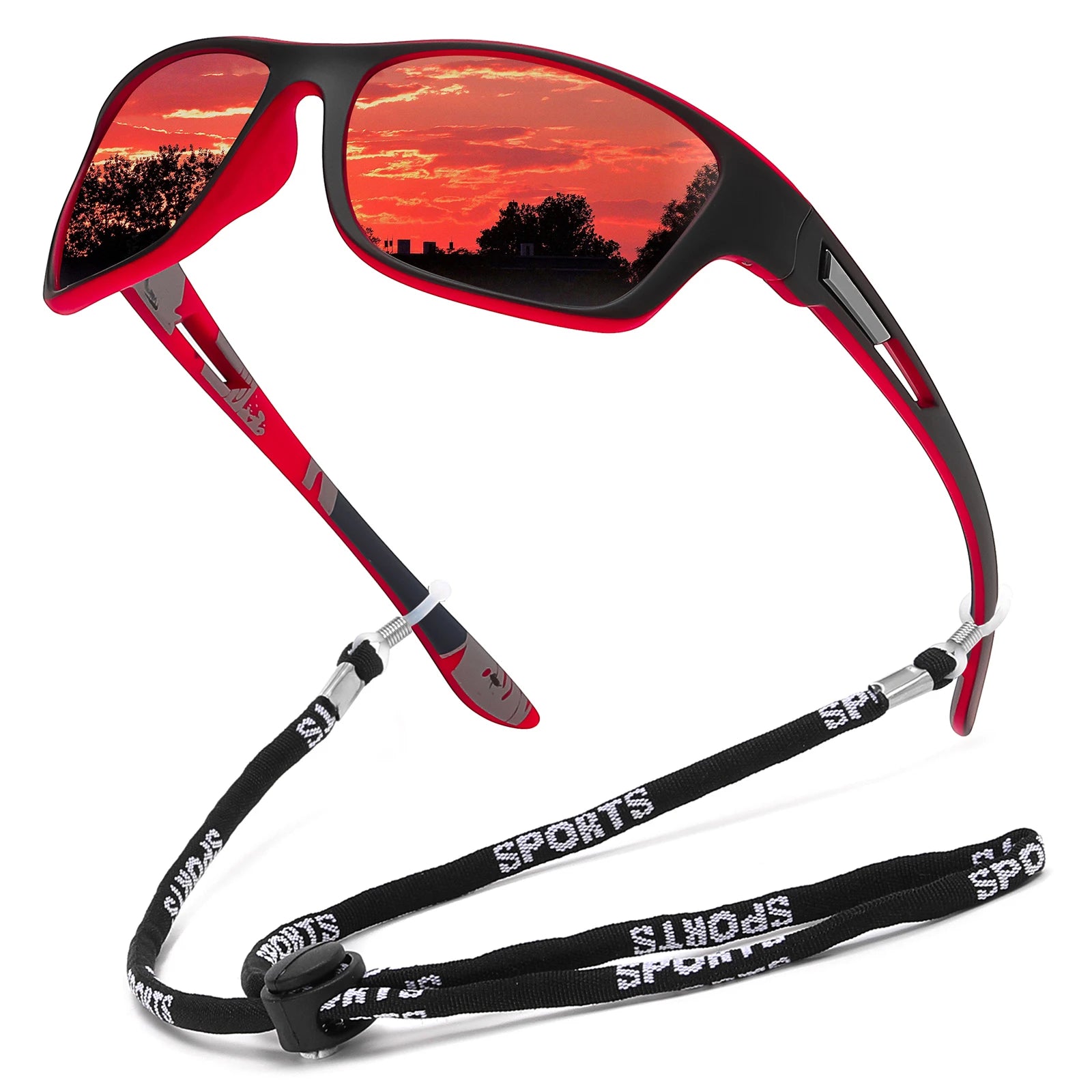 Polarized Sports Sunglasses With Chain
