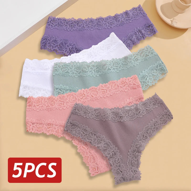 Women Lace Cotton Panties