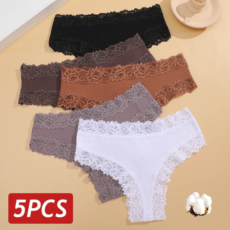 Women Lace Cotton Panties