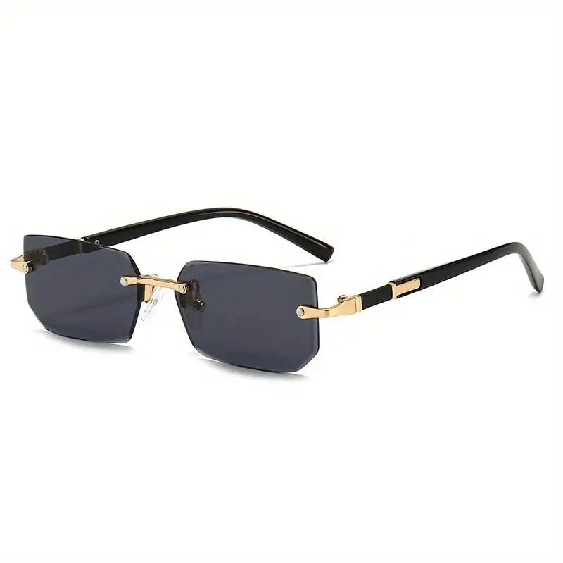 Rimless Rectangular Sunglasses