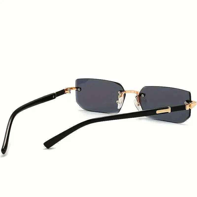 Rimless Rectangular Sunglasses