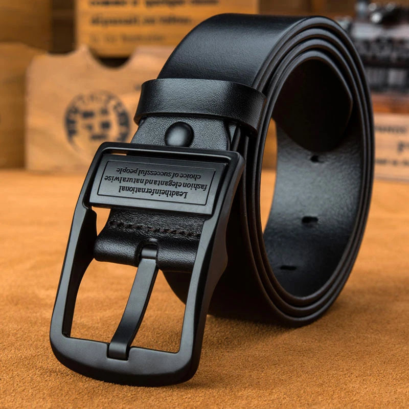 Men's leather belt
