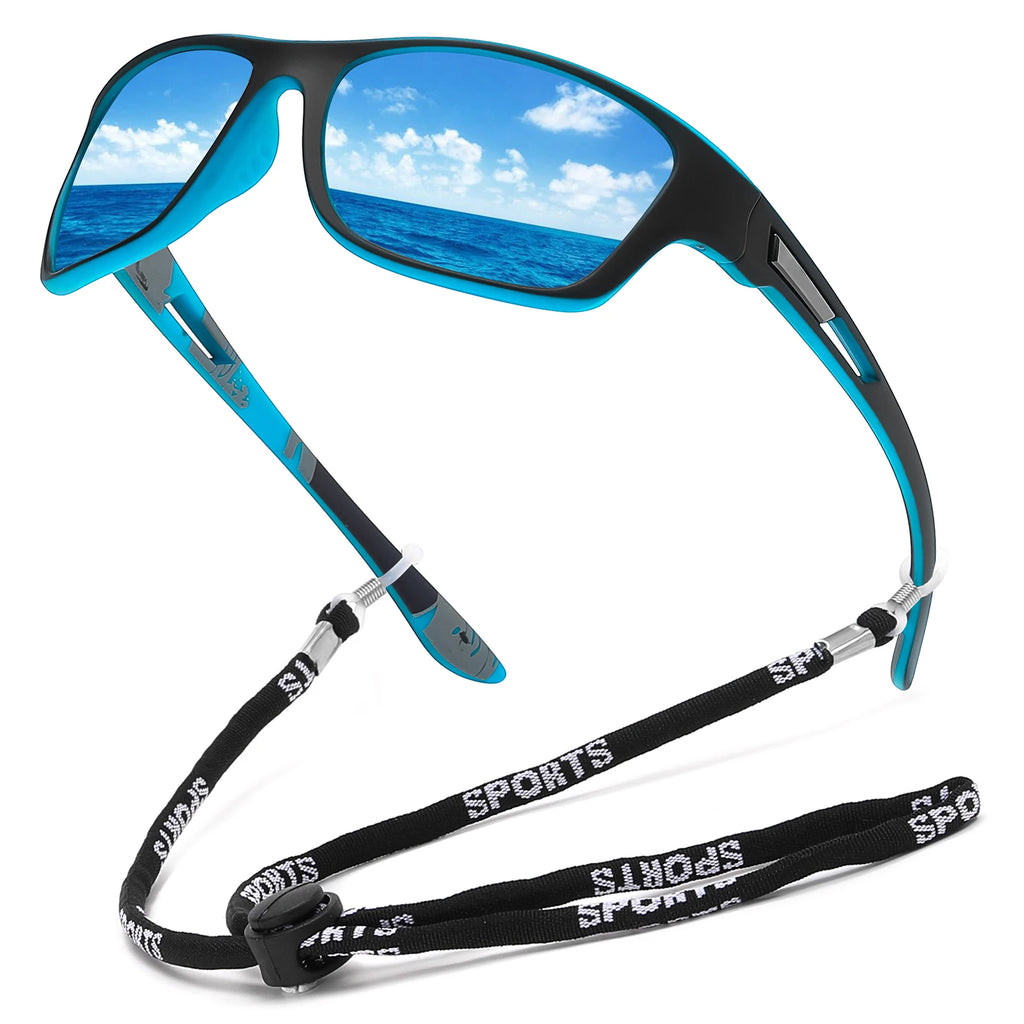 Polarized Sports Sunglasses With Chain