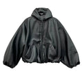 Men's High Street Black Leather Coat