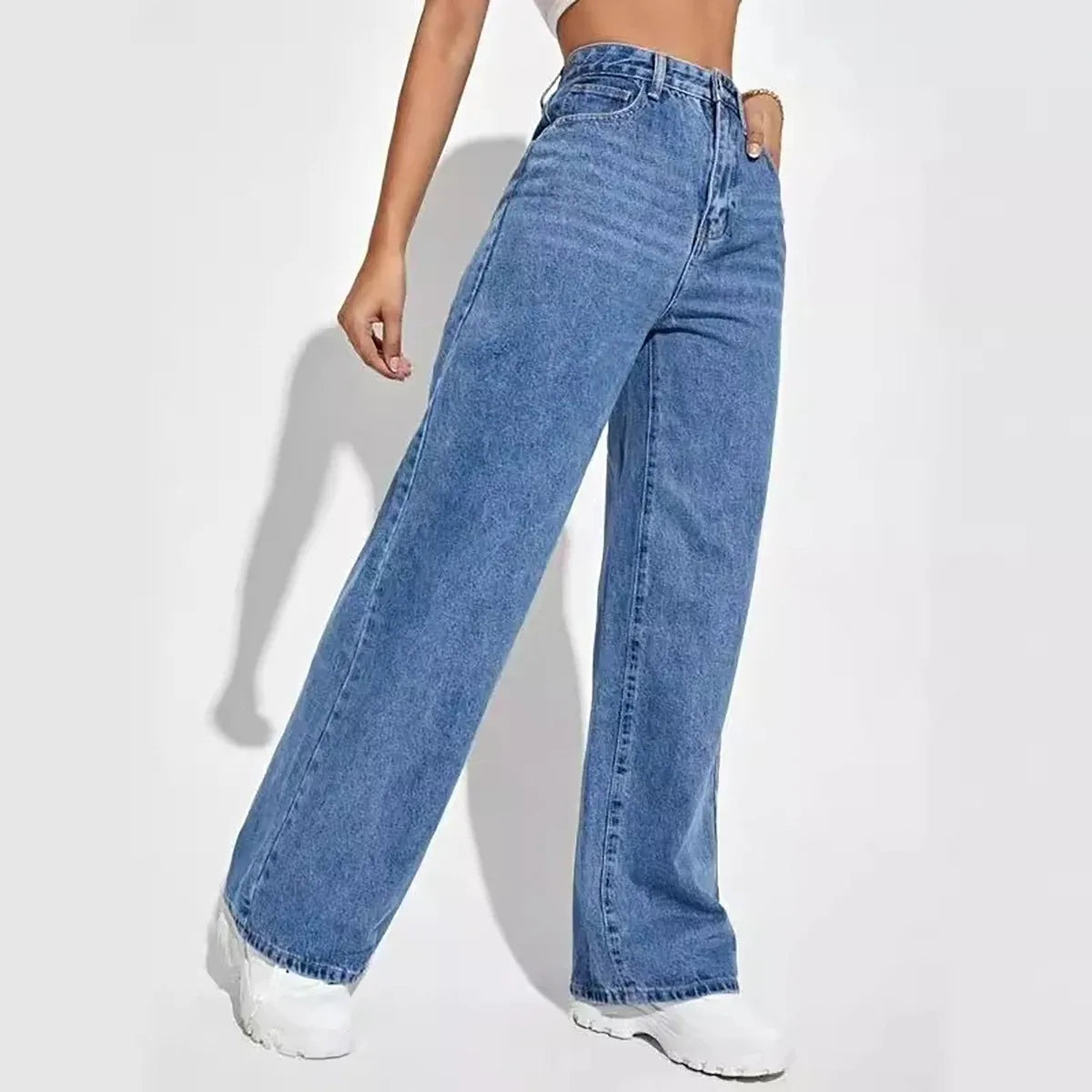 blue retro jeans