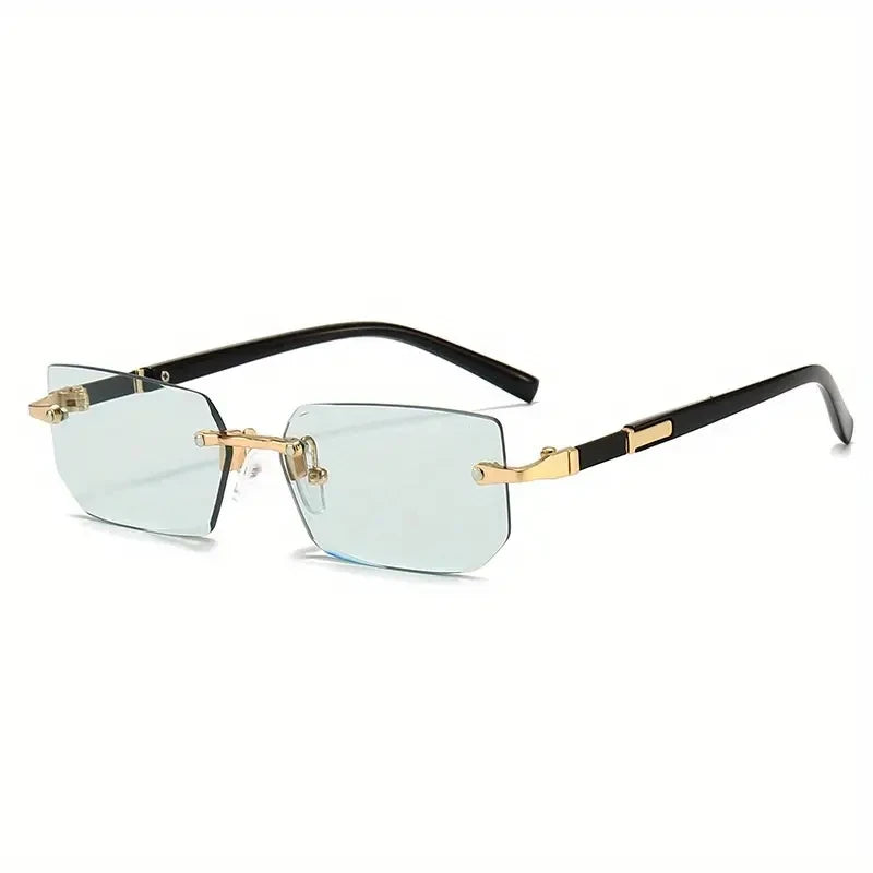 Rimless Rectangular Sunglasses
